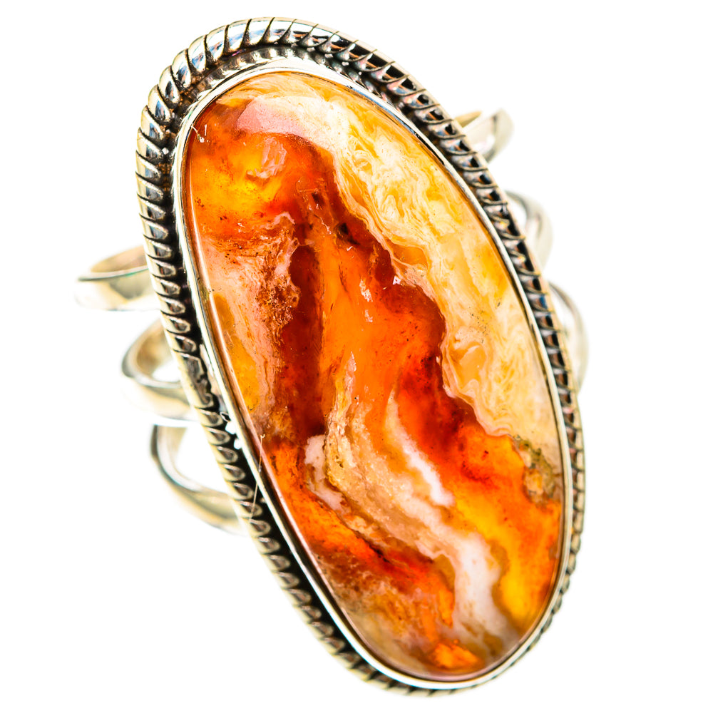 Crazy Lace Agate Rings handcrafted by Anasilvercos - RING118574 - Photo 2