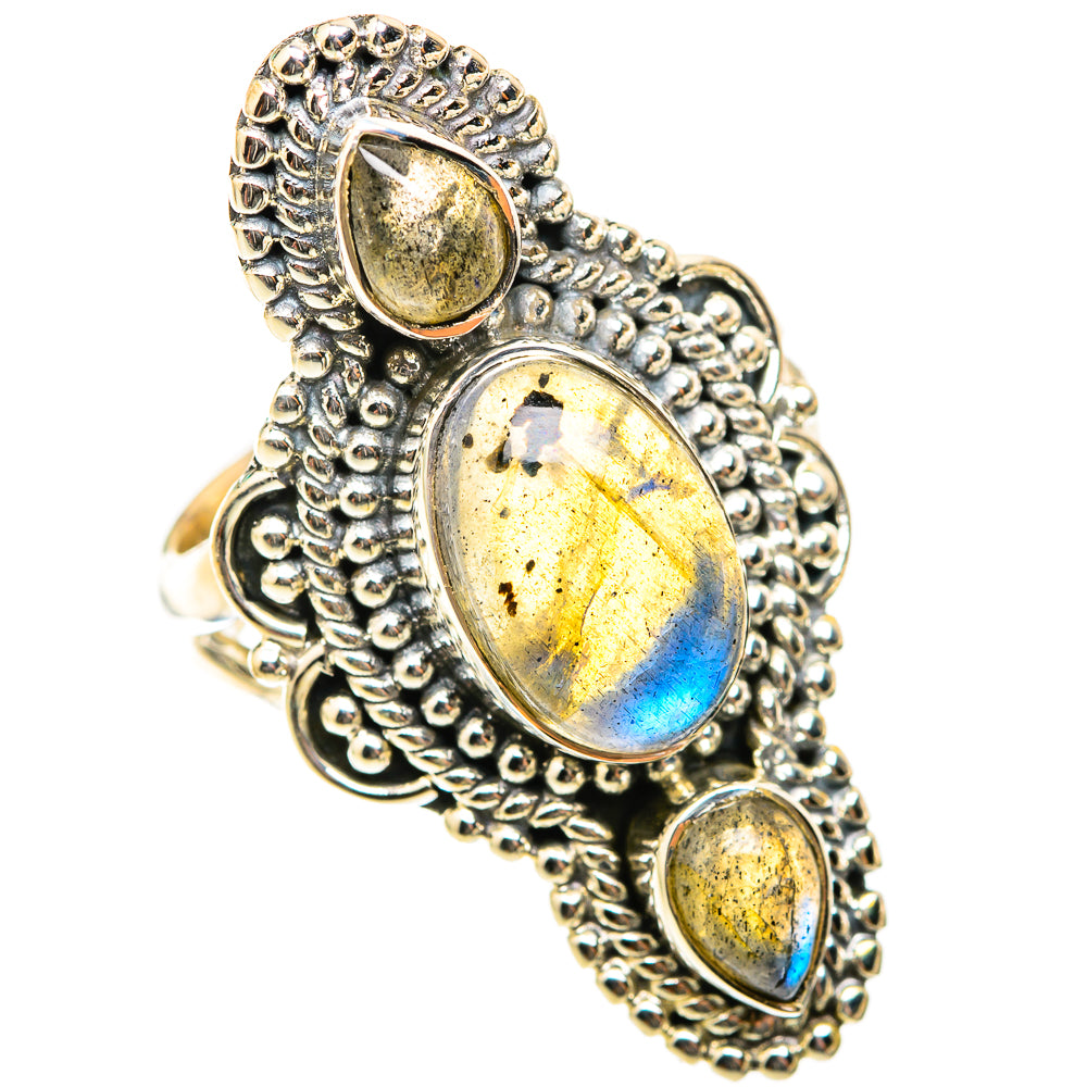 Labradorite Rings handcrafted by Anasilvercos - RING118589 - Photo 2