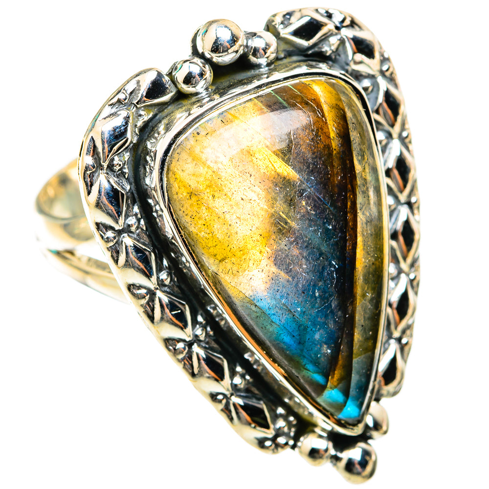 Labradorite Rings handcrafted by Anasilvercos - RING118590 - Photo 2