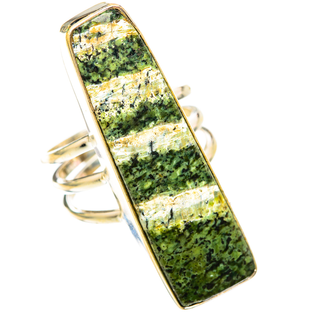 Green Swiss Opal Rings handcrafted by Anasilvercos - RING118592 - Photo 2