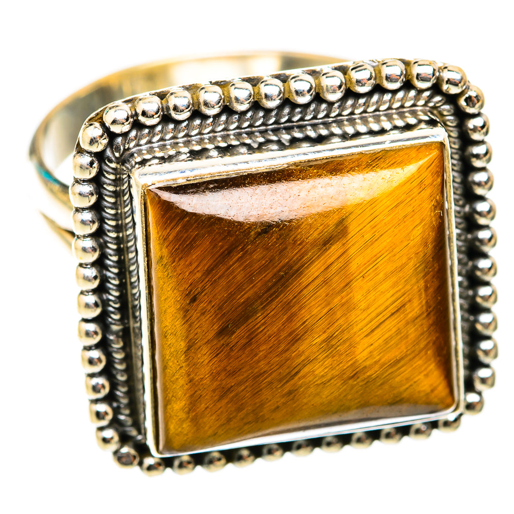Tiger Eye Rings handcrafted by Anasilvercos - RING118594 - Photo 2