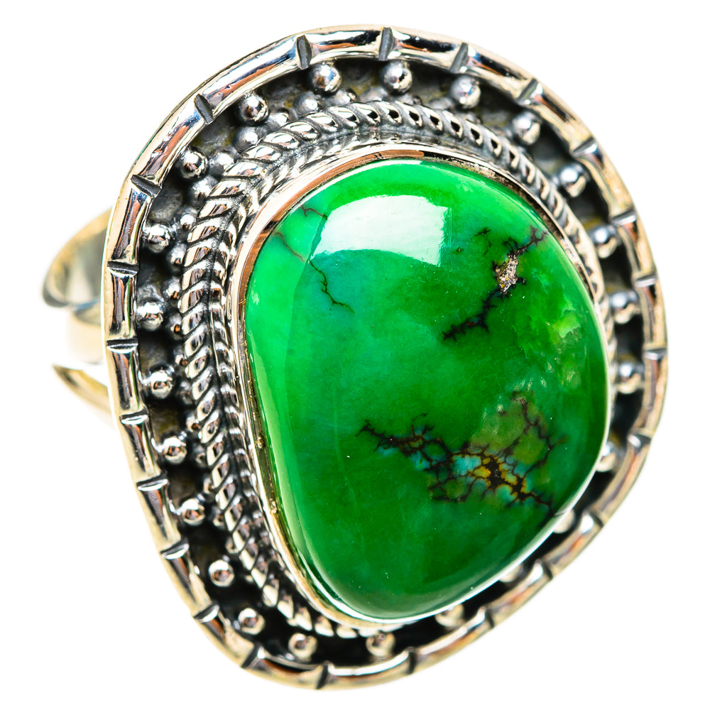 Tibetan Turquoise Rings handcrafted by Anasilvercos - RING118612 - Photo 2