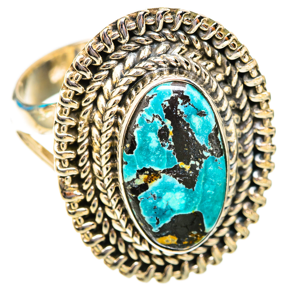 Tibetan Turquoise Rings handcrafted by Anasilvercos - RING118636 - Photo 2