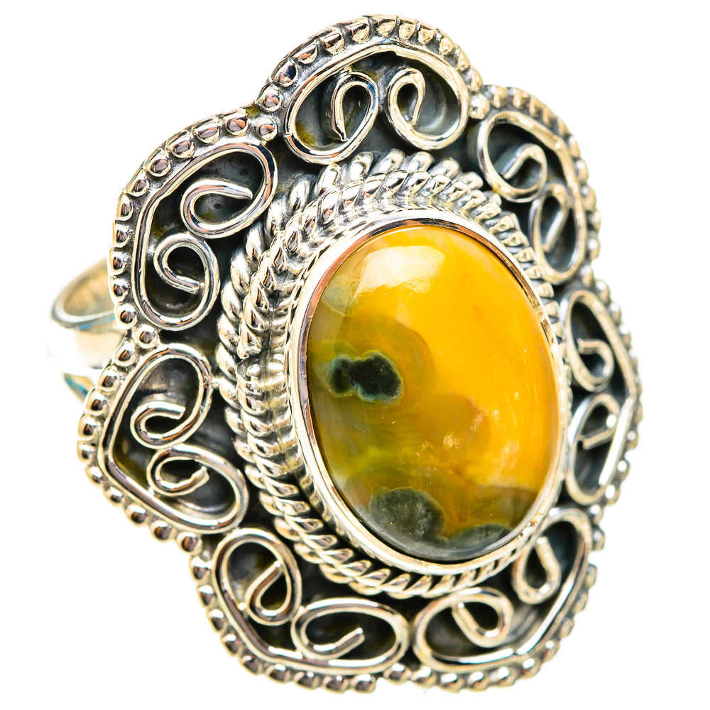 Ocean Jasper Rings handcrafted by Anasilvercos - RING118642 - Photo 2