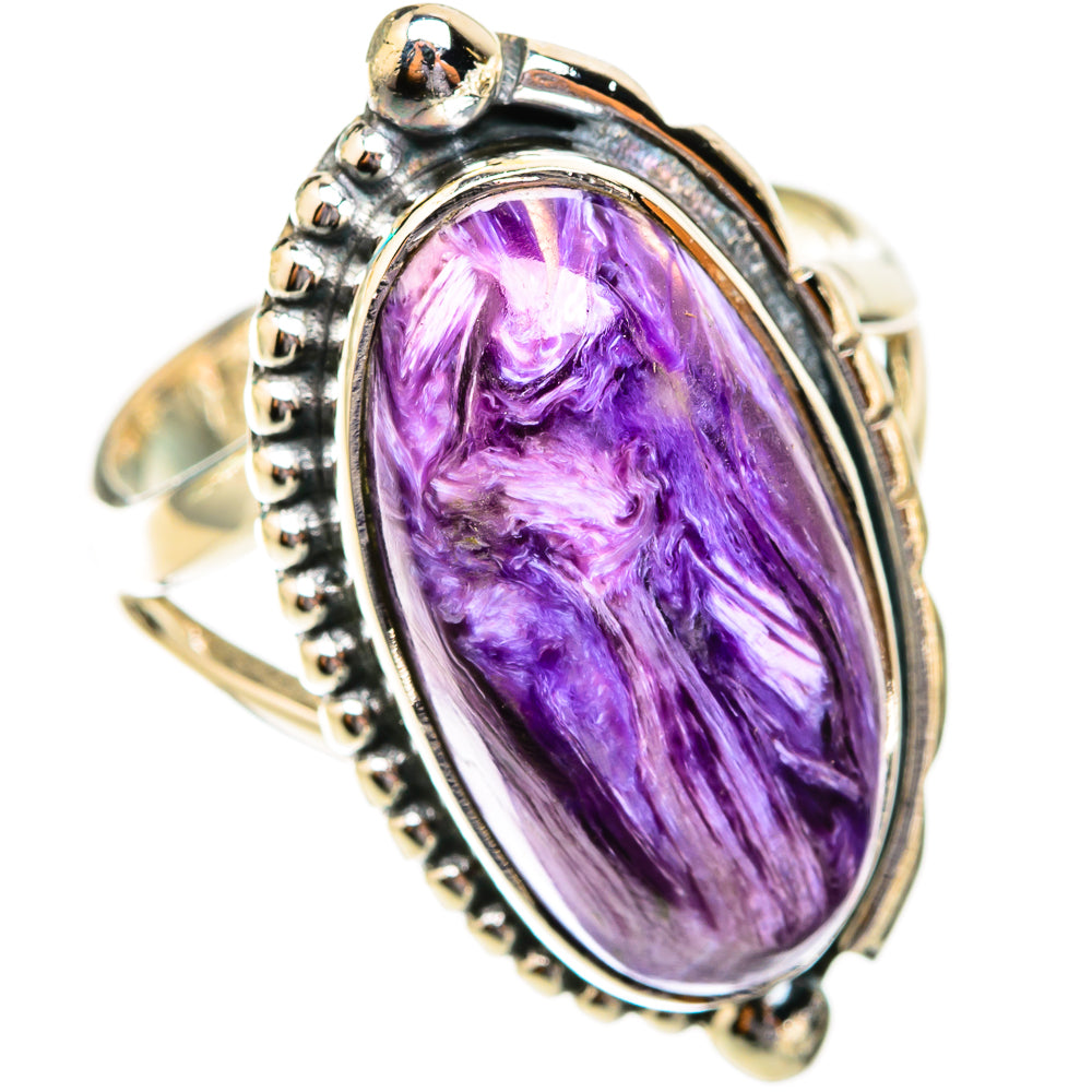 Charoite Rings handcrafted by Anasilvercos - RING118648 - Photo 2