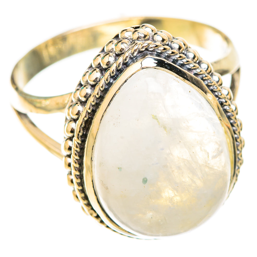Rainbow Moonstone Rings handcrafted by Anasilvercos - RING118653 - Photo 2