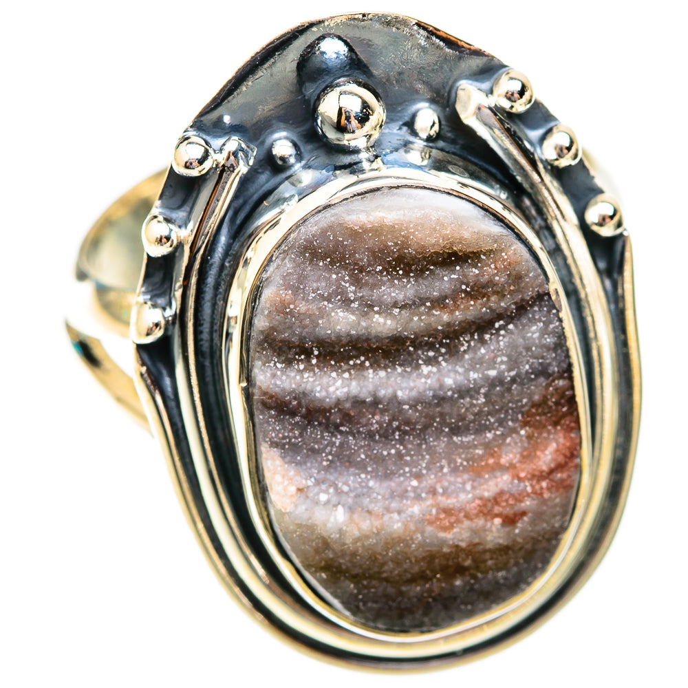 Desert Druzy Rings handcrafted by Anasilvercos - RING118658 - Photo 2