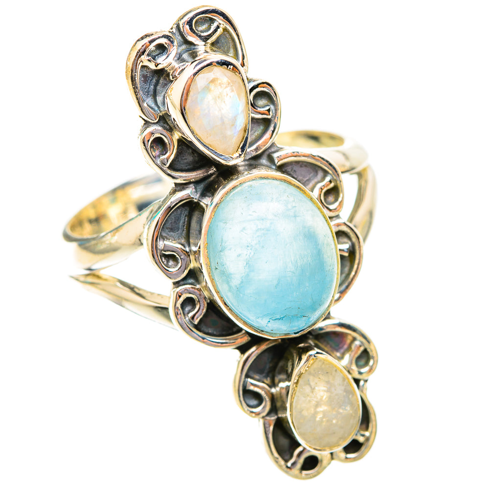 Aquamarine Rings handcrafted by Anasilvercos - RING118661 - Photo 2