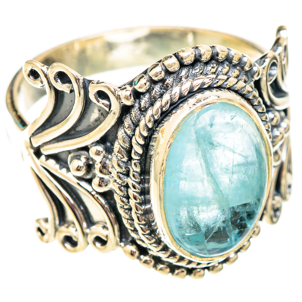 Aquamarine Rings handcrafted by Anasilvercos - RING118684 - Photo 2
