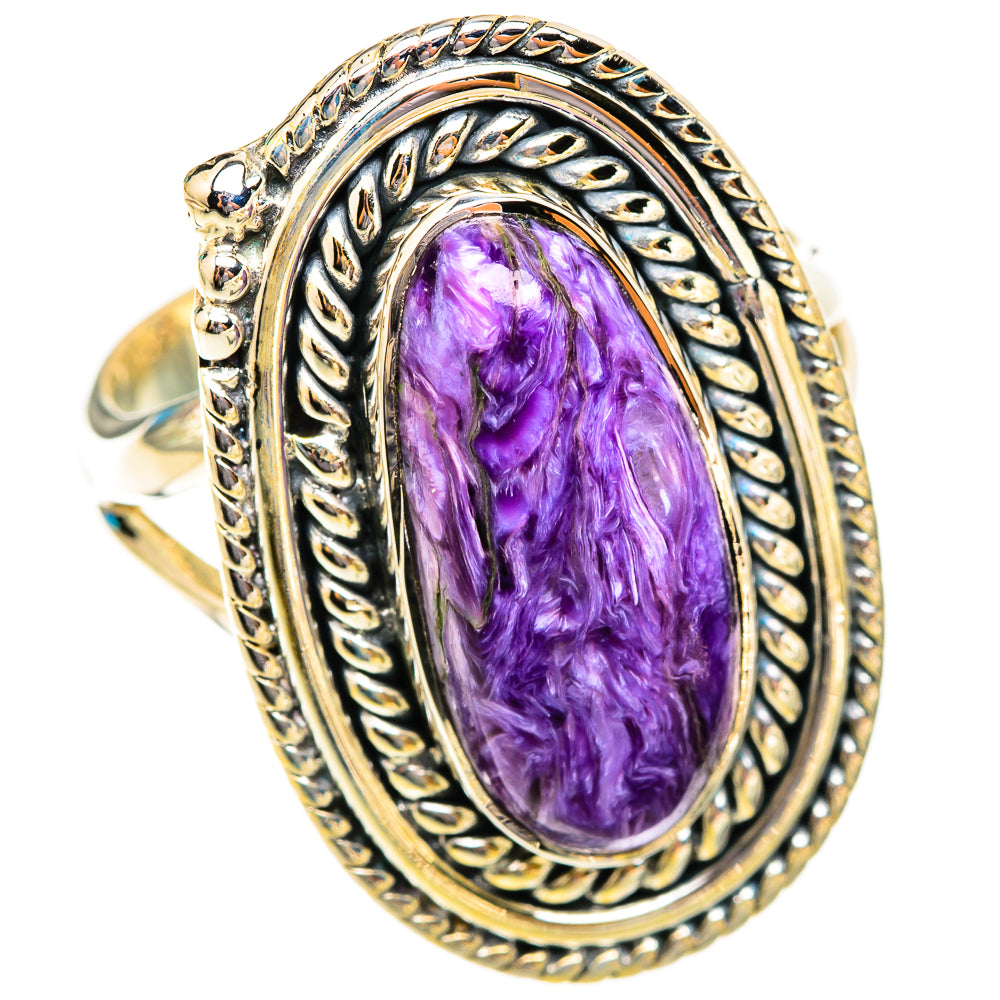 Charoite Rings handcrafted by Anasilvercos - RING118696 - Photo 2