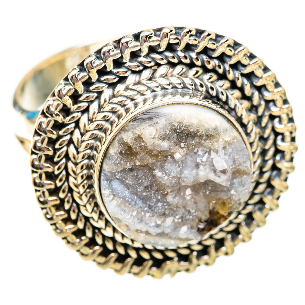 Desert Druzy Rings handcrafted by Anasilvercos - RING118703 - Photo 2