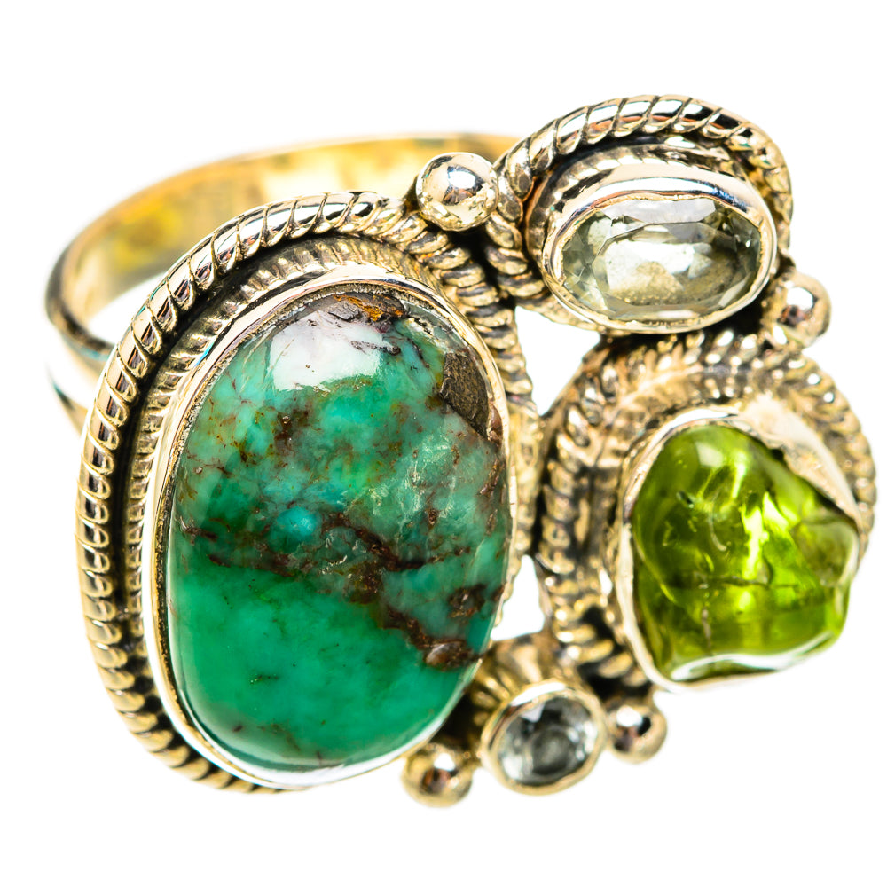Tibetan Turquoise Rings handcrafted by Anasilvercos - RING118732 - Photo 2