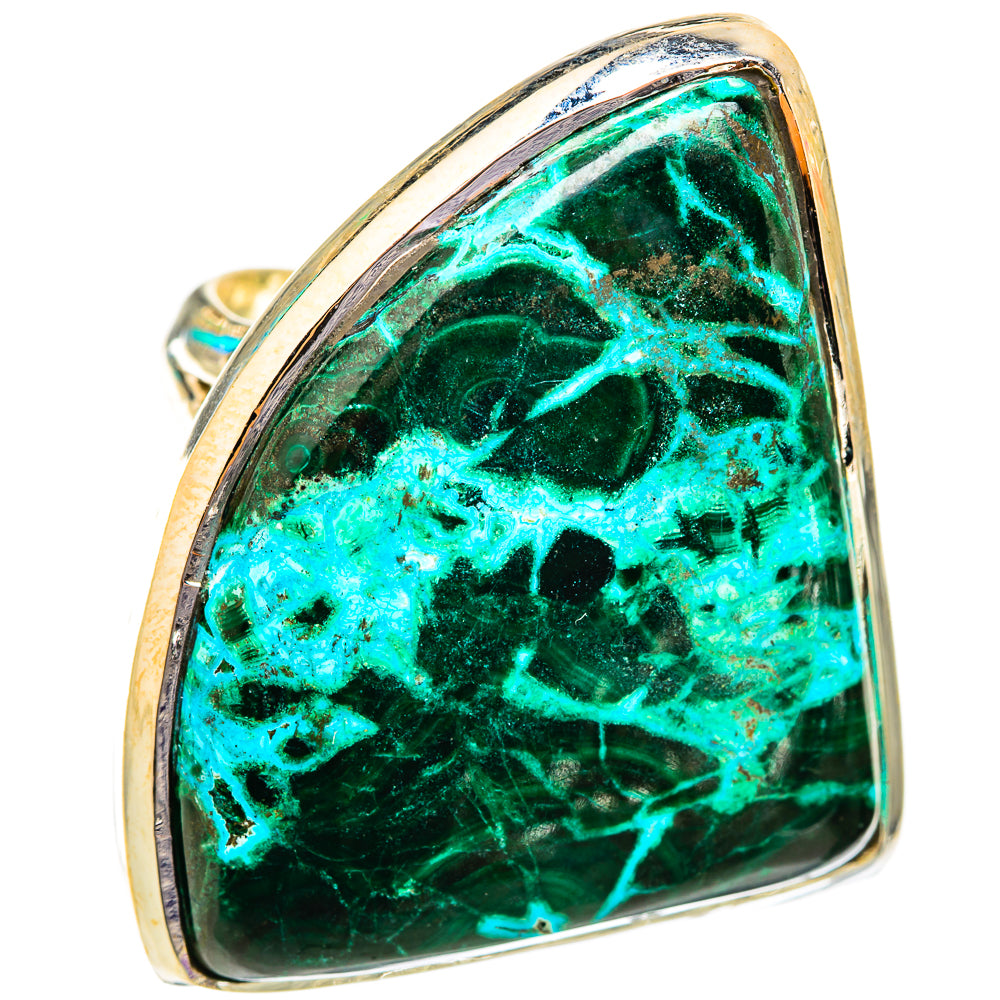 Malachite In Chrysocolla Rings handcrafted by Anasilvercos - RING118758 - Photo 2