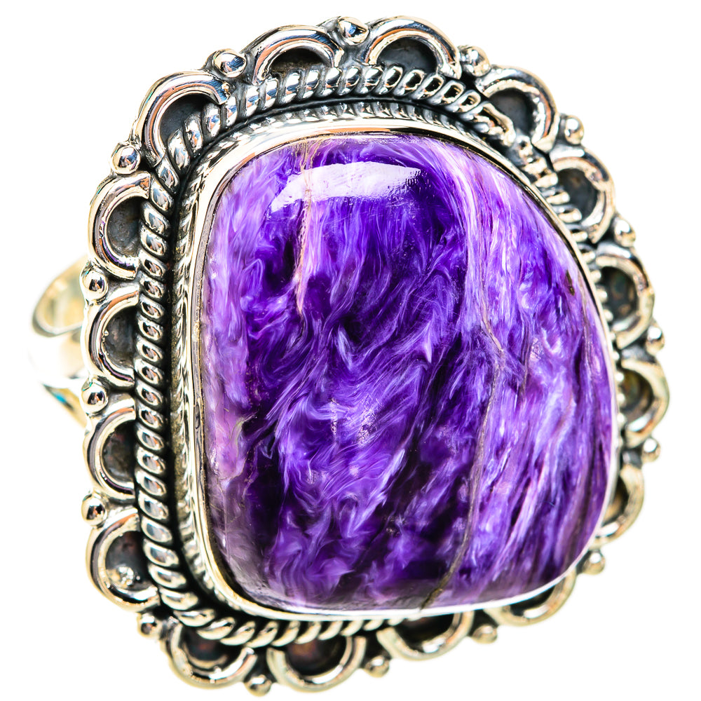 Charoite Rings handcrafted by Anasilvercos - RING118772 - Photo 2