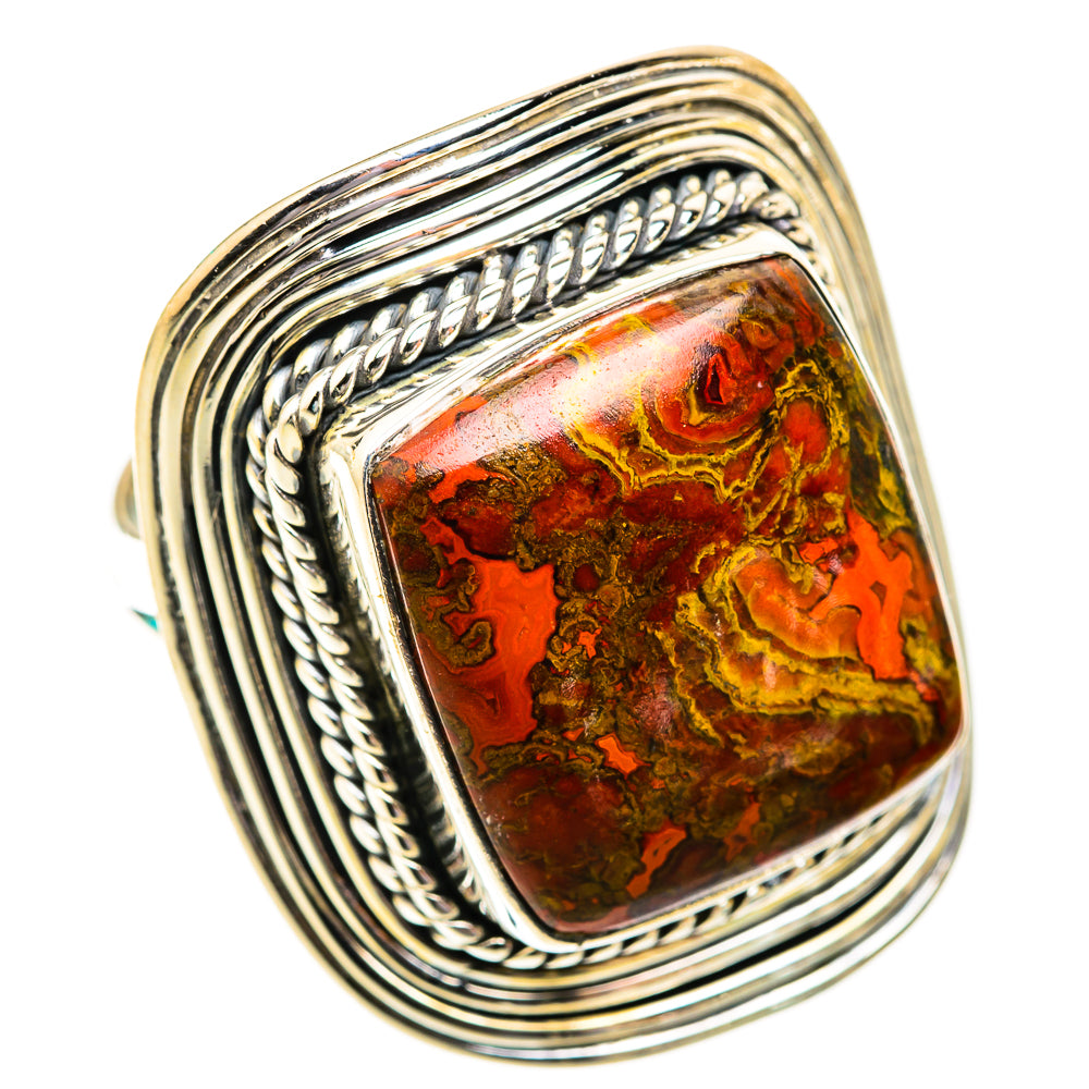 Crazy Lace Agate Rings handcrafted by Anasilvercos - RING118801 - Photo 2