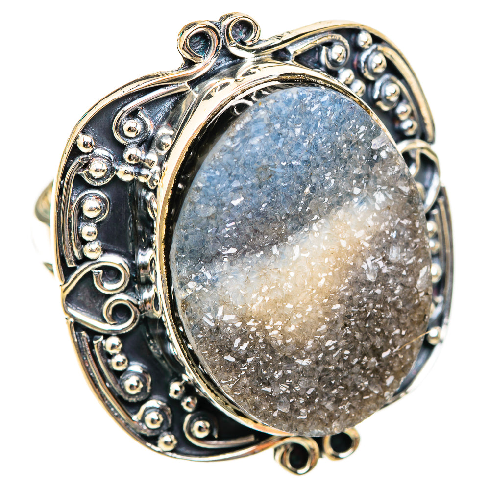 Desert Druzy Rings handcrafted by Anasilvercos - RING118850 - Photo 2