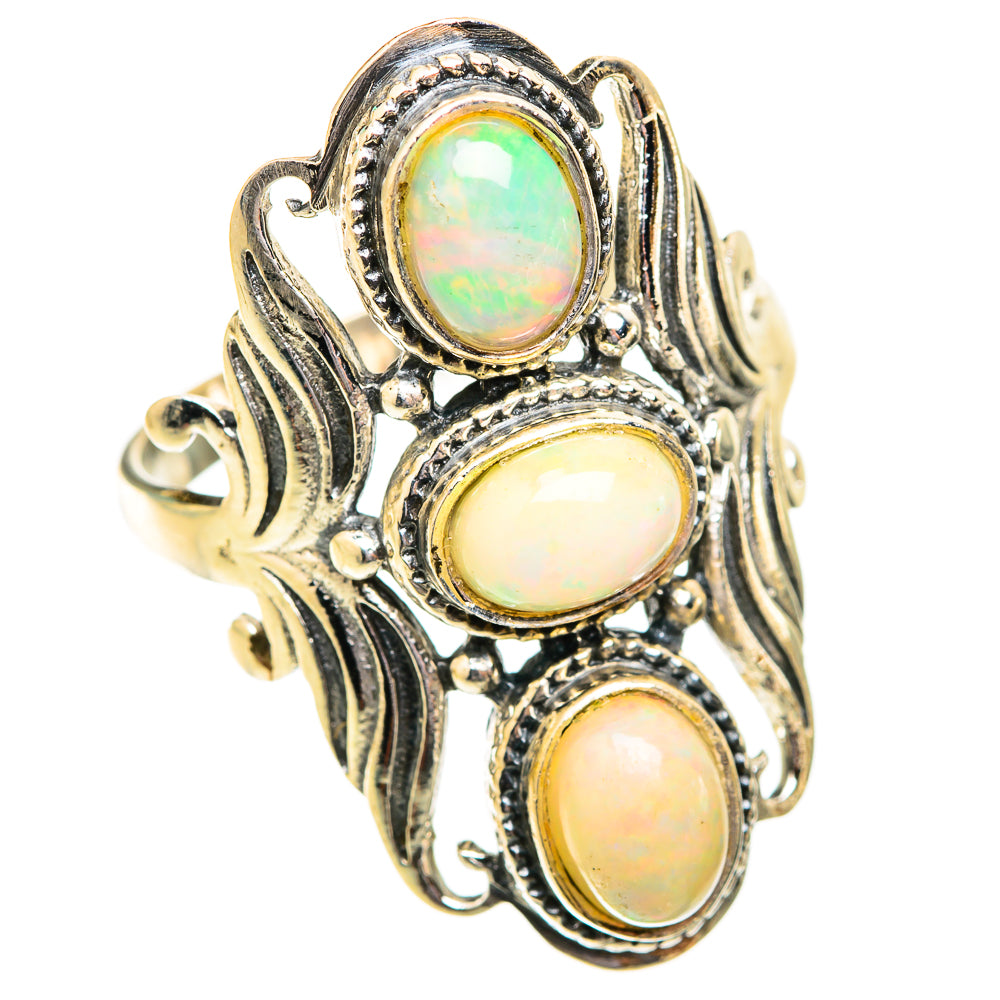 Ethiopian Opal Rings handcrafted by Anasilvercos - RING118851 - Photo 2