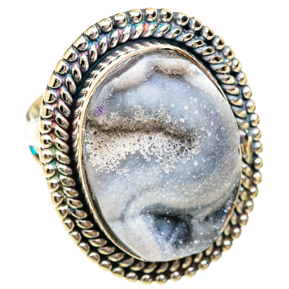 Desert Druzy Rings handcrafted by Anasilvercos - RING118853 - Photo 2