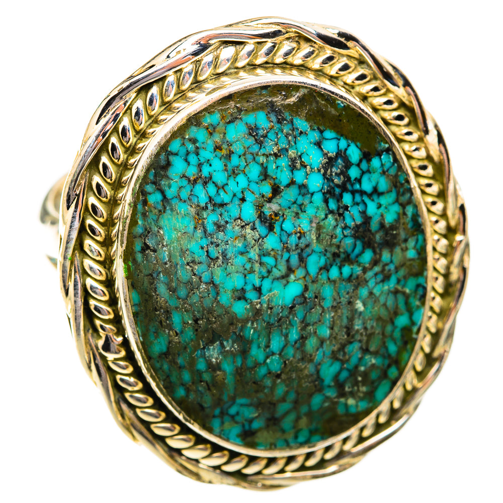 Tibetan Turquoise Rings handcrafted by Anasilvercos - RING118854 - Photo 2