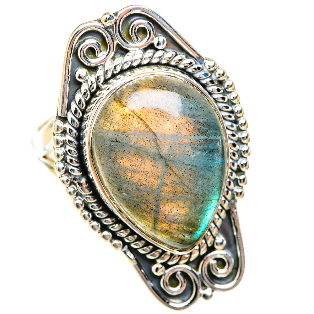 Labradorite Rings handcrafted by Anasilvercos - RING118857 - Photo 2