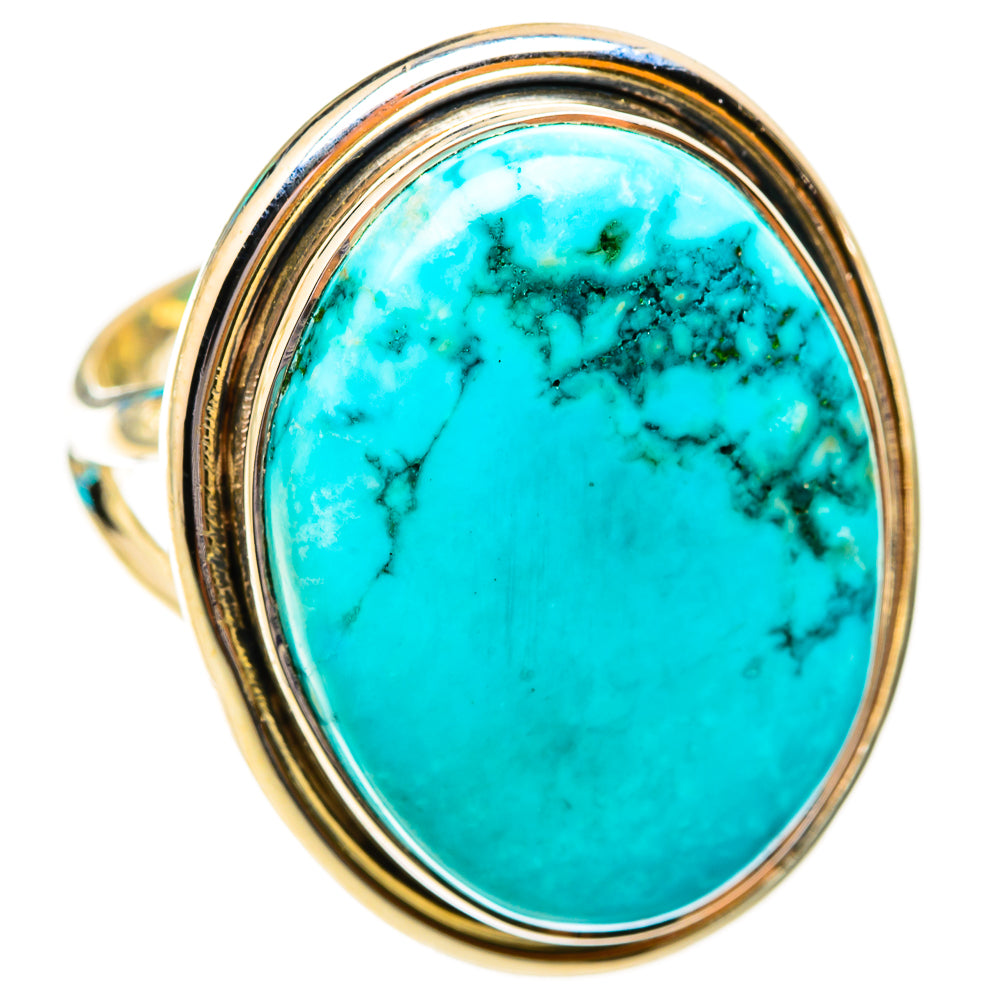 Tibetan Turquoise Rings handcrafted by Anasilvercos - RING118906 - Photo 2
