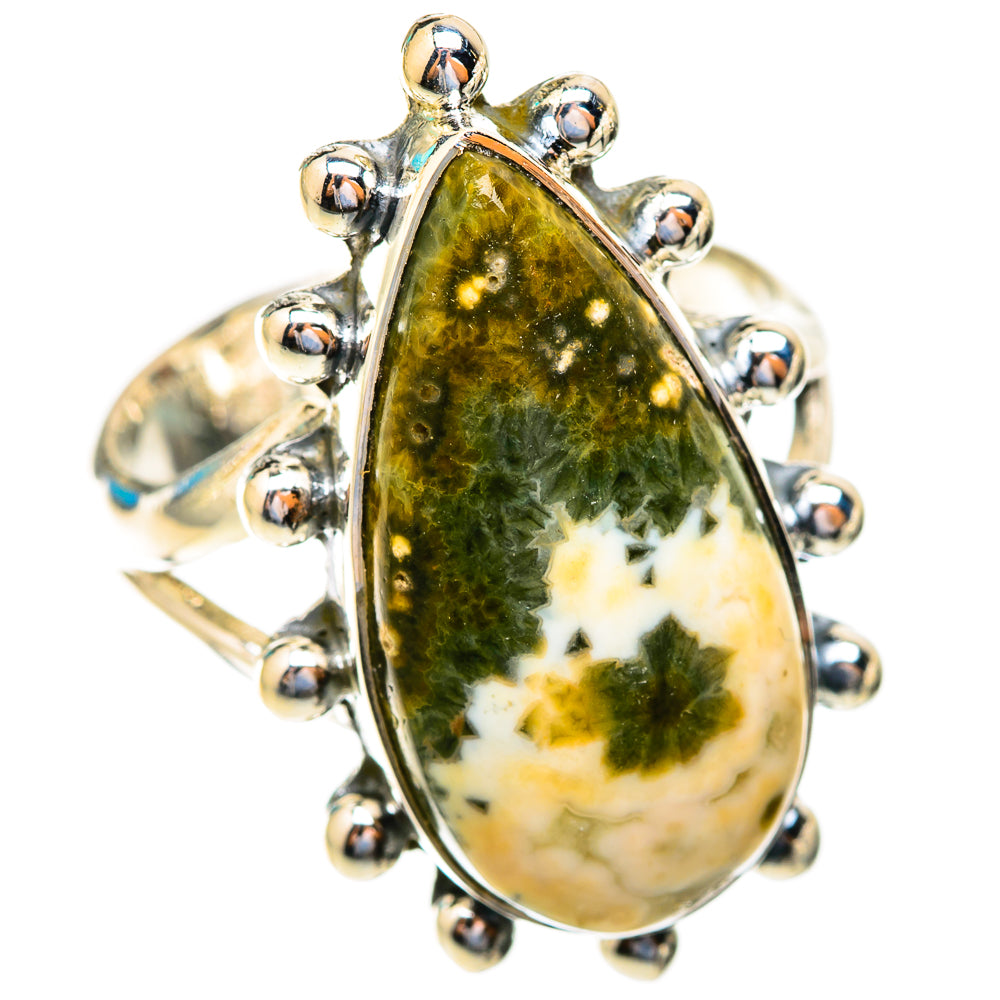 Ocean Jasper Rings handcrafted by Anasilvercos - RING118912 - Photo 2