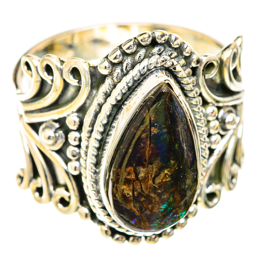 Ammolite Rings handcrafted by Anasilvercos - RING118951 - Photo 2