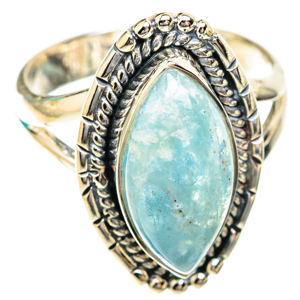 Aquamarine Rings handcrafted by Anasilvercos - RING118956 - Photo 2