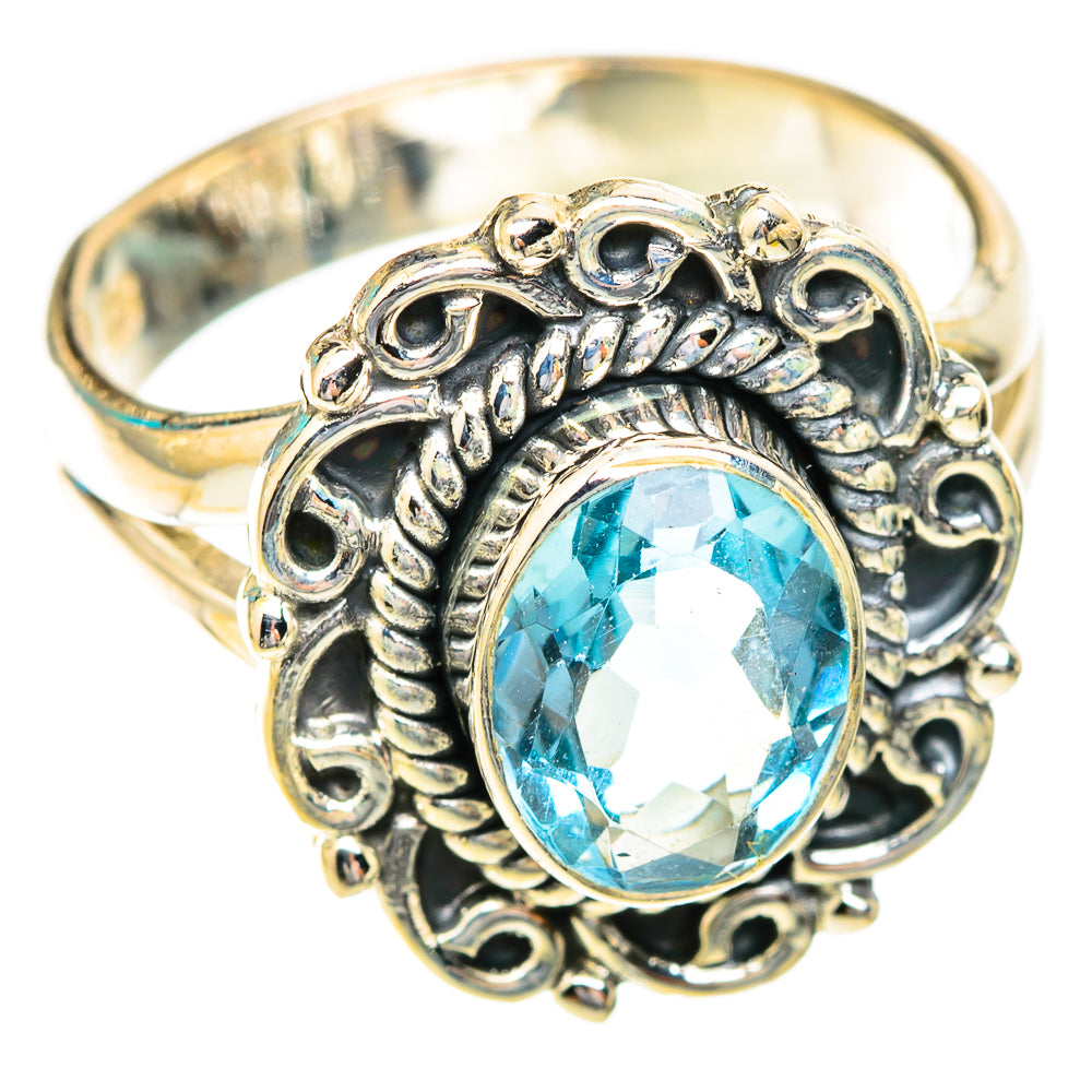 Blue Topaz Rings handcrafted by Anasilvercos - RING118957 - Photo 2