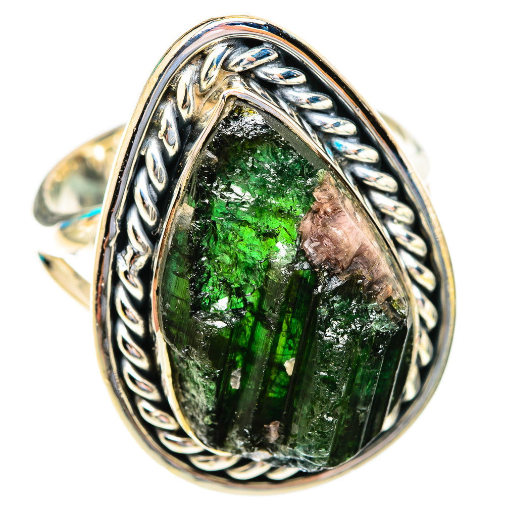 Chrome Diopside Rings handcrafted by Anasilvercos - RING118960 - Photo 2