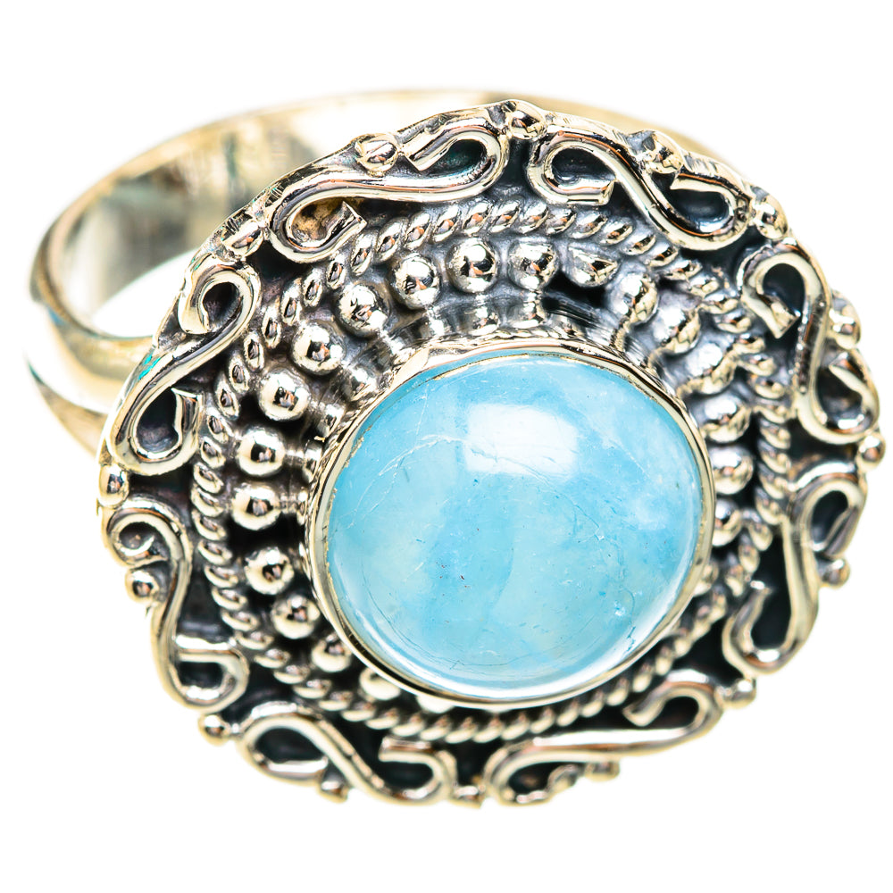 Aquamarine Rings handcrafted by Anasilvercos - RING118975 - Photo 2