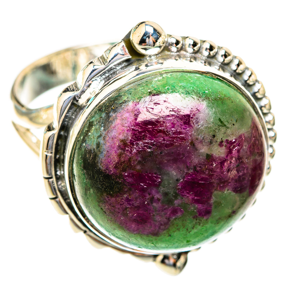 Ruby Zoisite Rings handcrafted by Anasilvercos - RING118998 - Photo 2