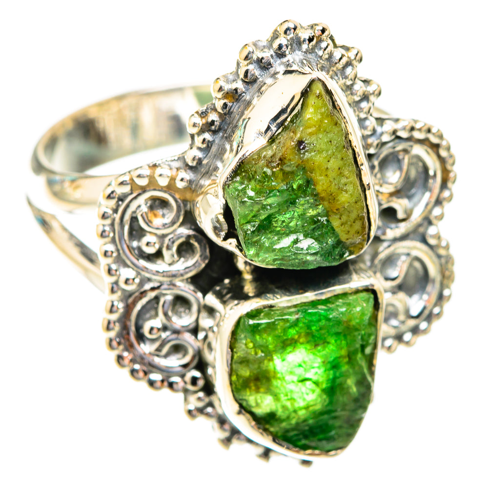Chrome Diopside Rings handcrafted by Anasilvercos - RING118999 - Photo 2