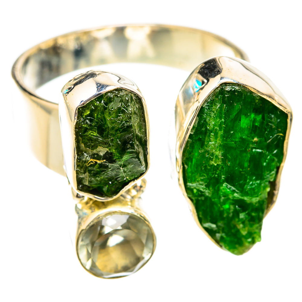 Chrome Diopside Rings handcrafted by Anasilvercos - RING119023 - Photo 2