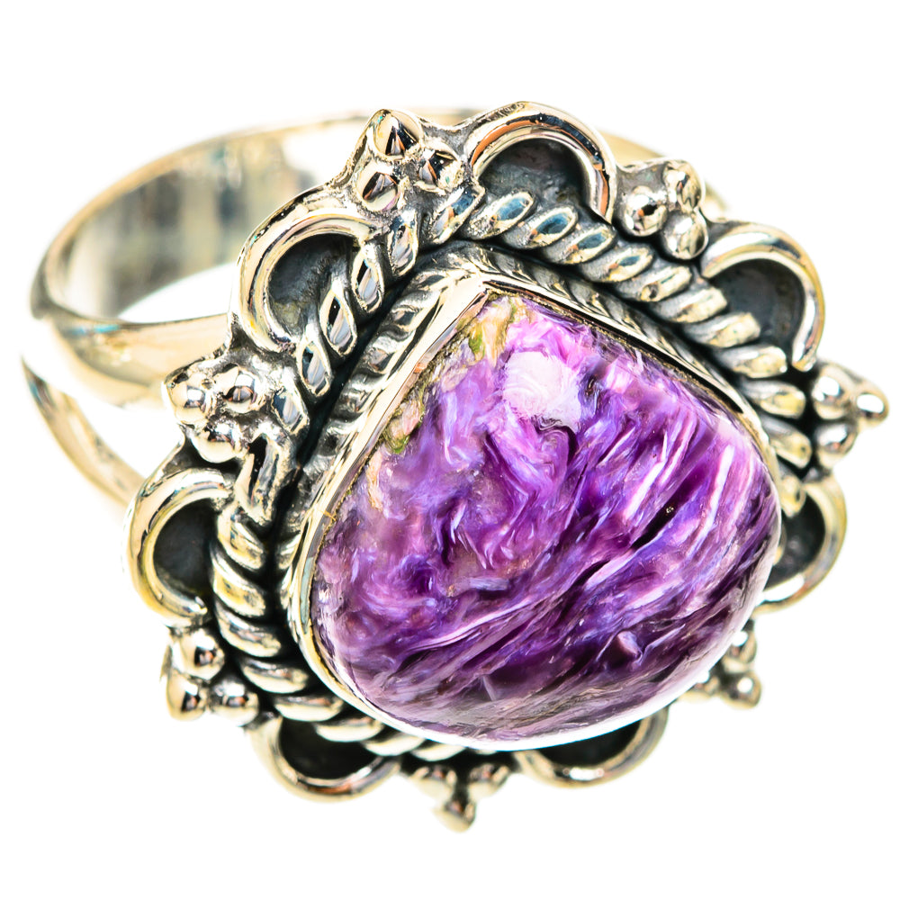 Charoite Rings handcrafted by Anasilvercos - RING119030 - Photo 2