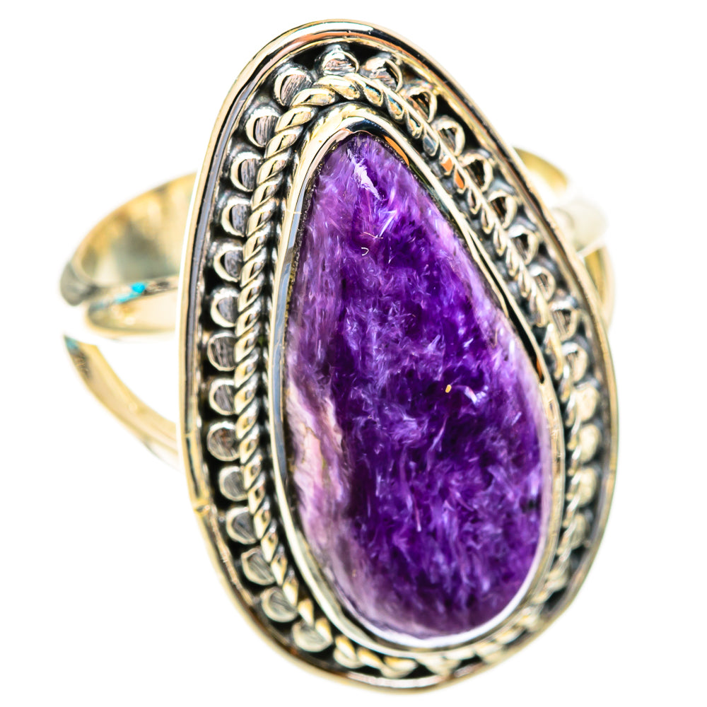 Charoite Rings handcrafted by Anasilvercos - RING119031 - Photo 2