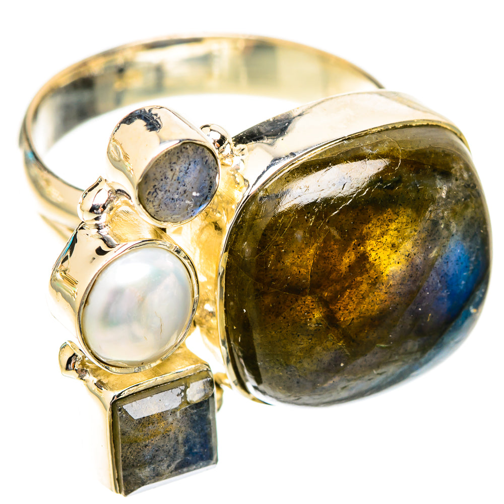 Labradorite Rings handcrafted by Anasilvercos - RING119035 - Photo 2