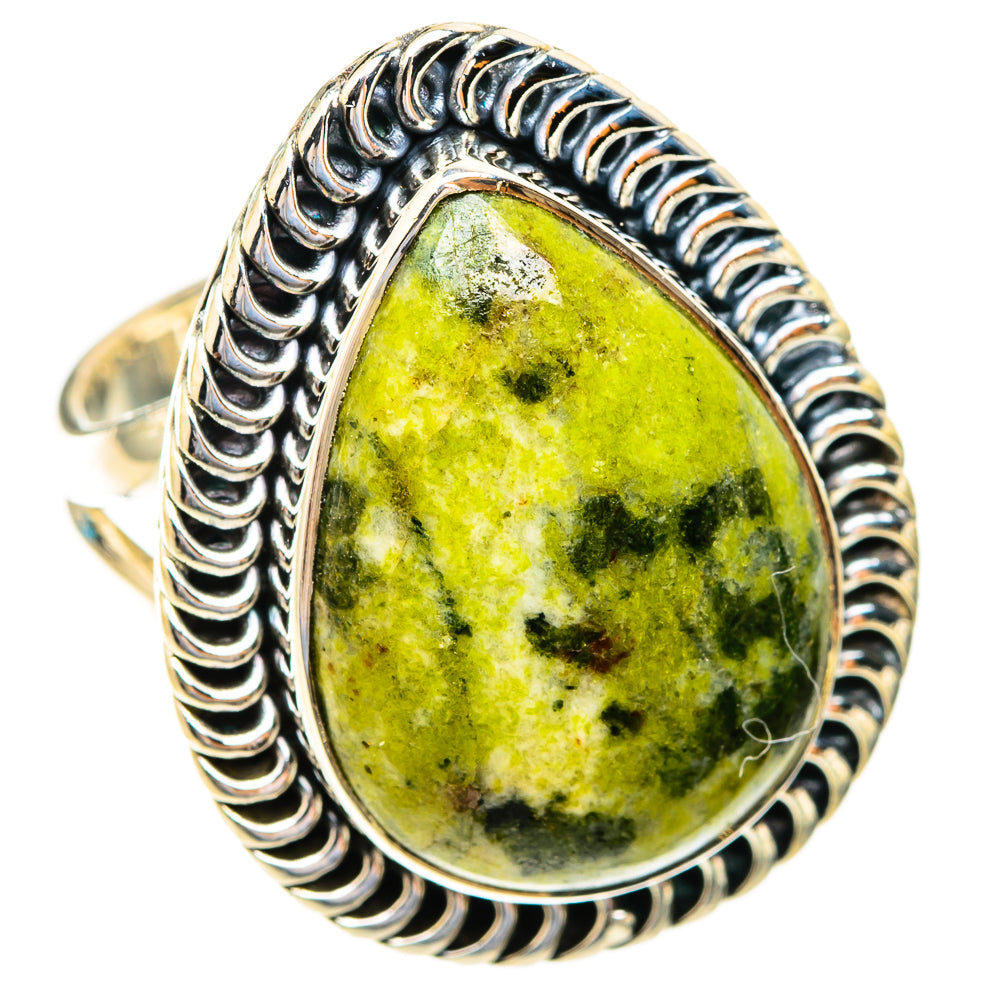 Serpentine Stone Rings handcrafted by Anasilvercos - RING119039 - Photo 2
