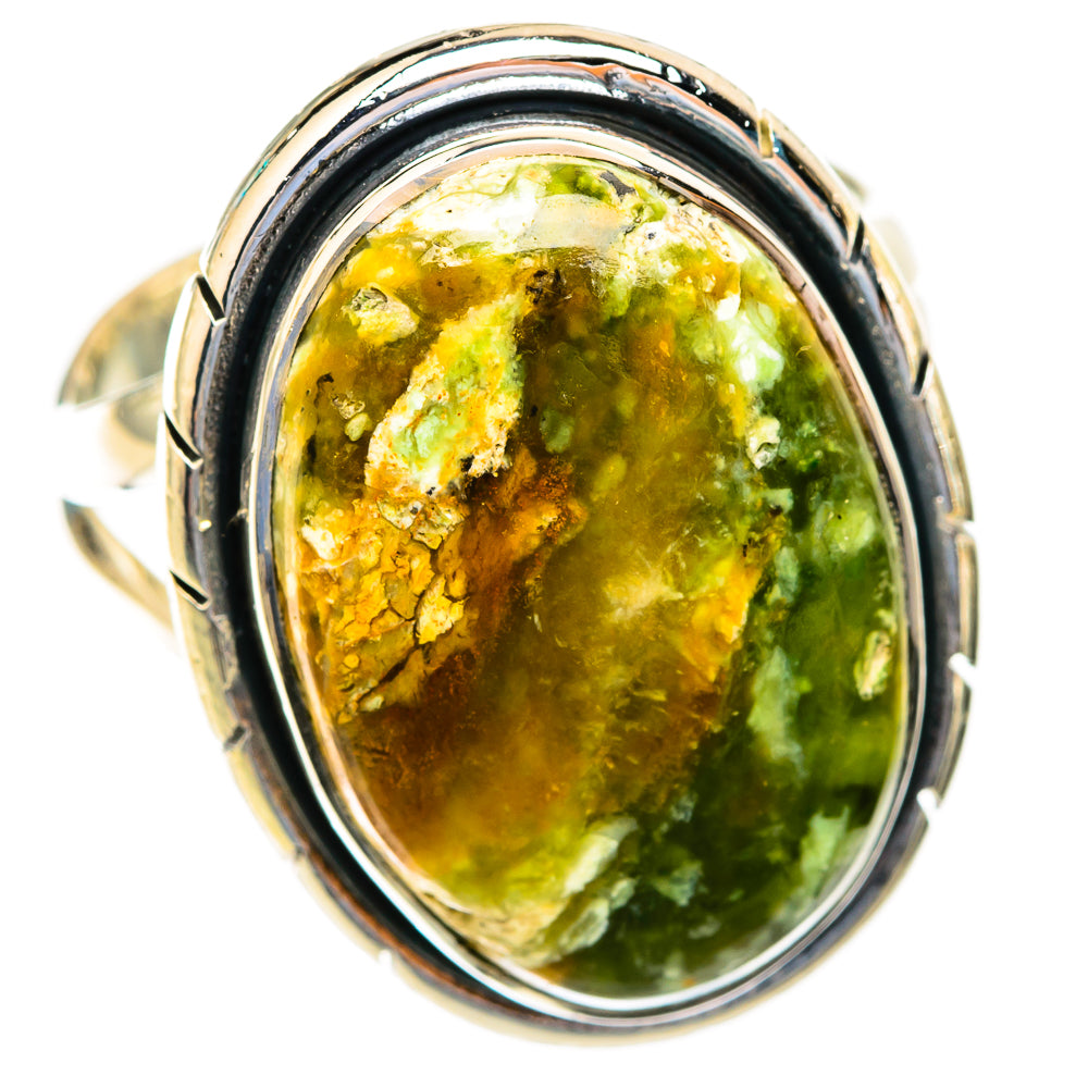 Australian green opal Rings handcrafted by Anasilvercos - RING119041 - Photo 2
