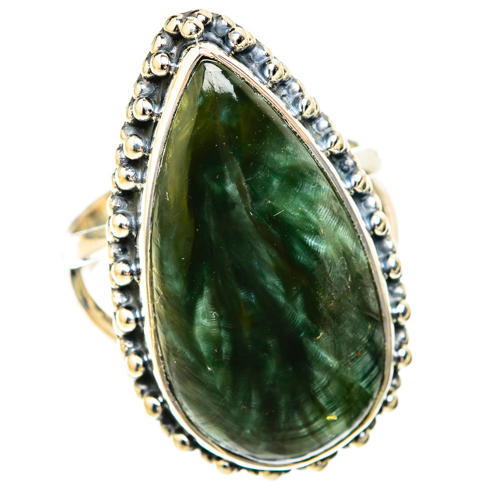 Seraphinite Rings handcrafted by Anasilvercos - RING119062 - Photo 2