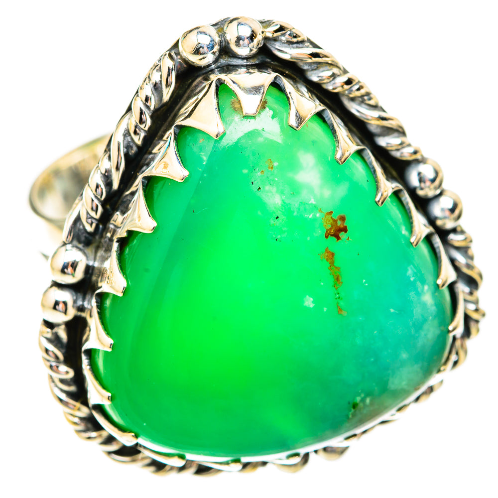 Chrysoprase Rings handcrafted by Anasilvercos - RING119093 - Photo 2