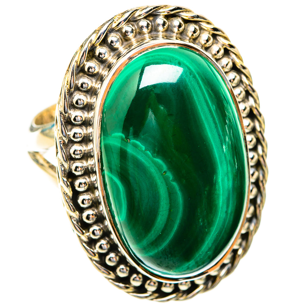 Malachite Rings handcrafted by Anasilvercos - RING119124 - Photo 2