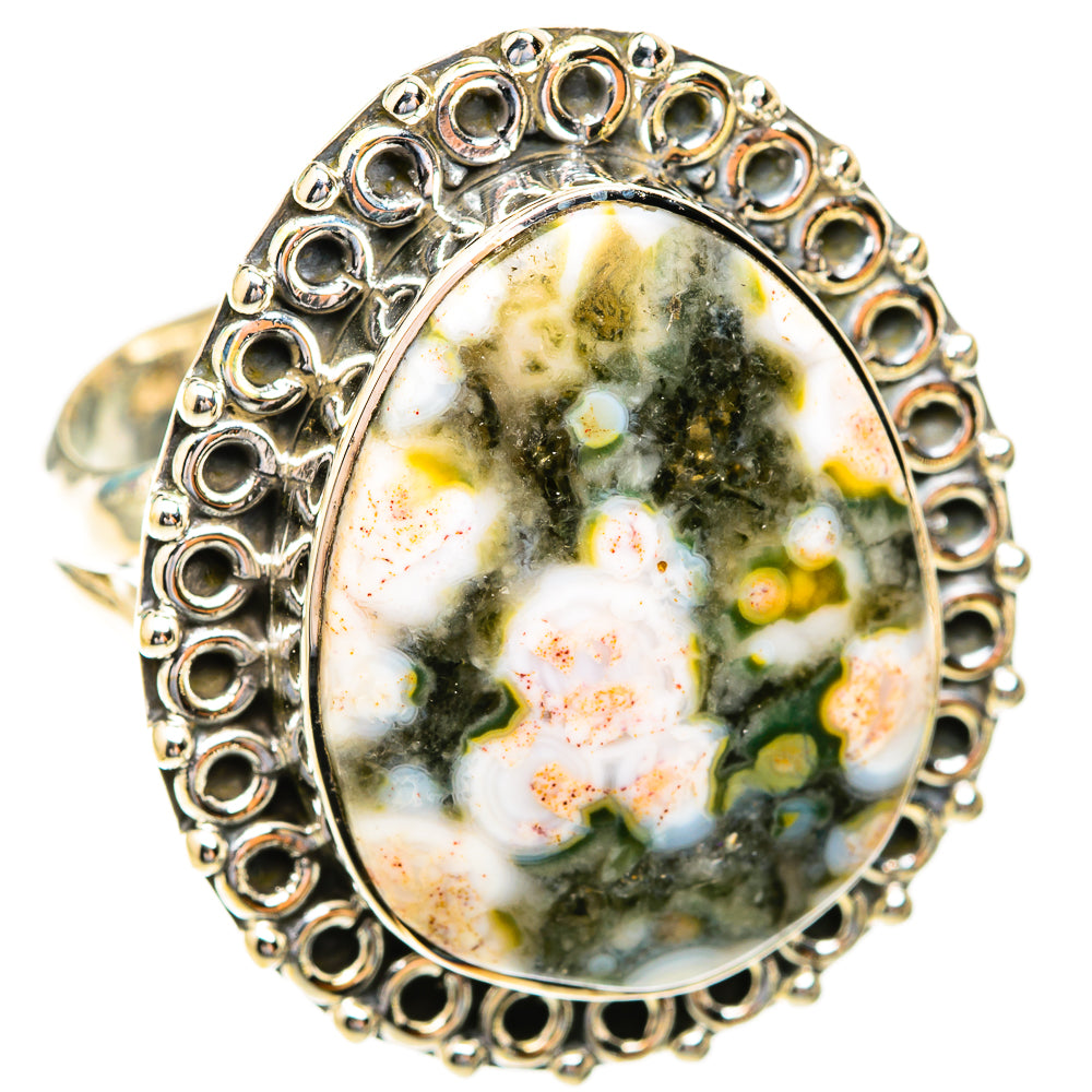 Ocean Jasper Rings handcrafted by Anasilvercos - RING119125 - Photo 2