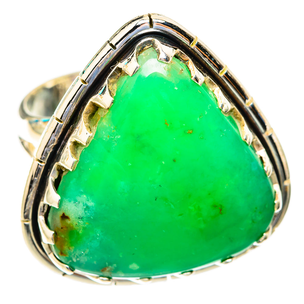 Chrysoprase Rings handcrafted by Anasilvercos - RING119127 - Photo 2