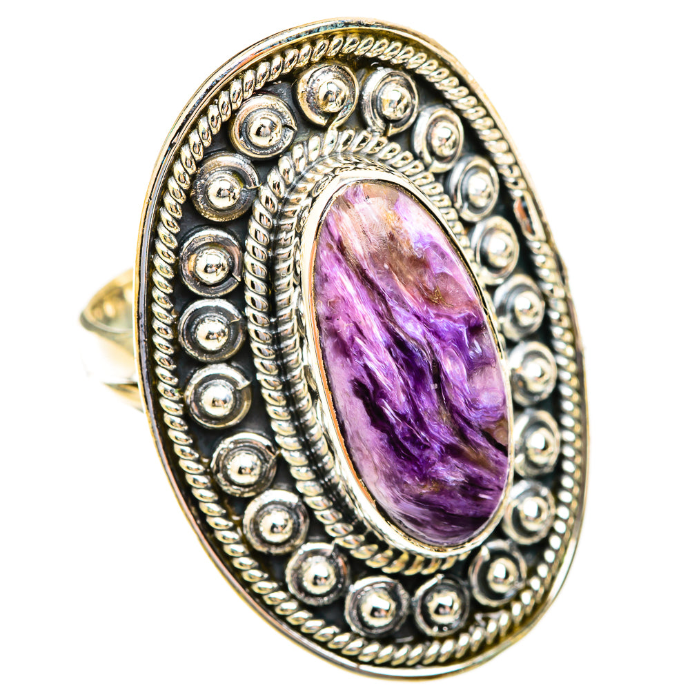 Charoite Rings handcrafted by Anasilvercos - RING119133 - Photo 2