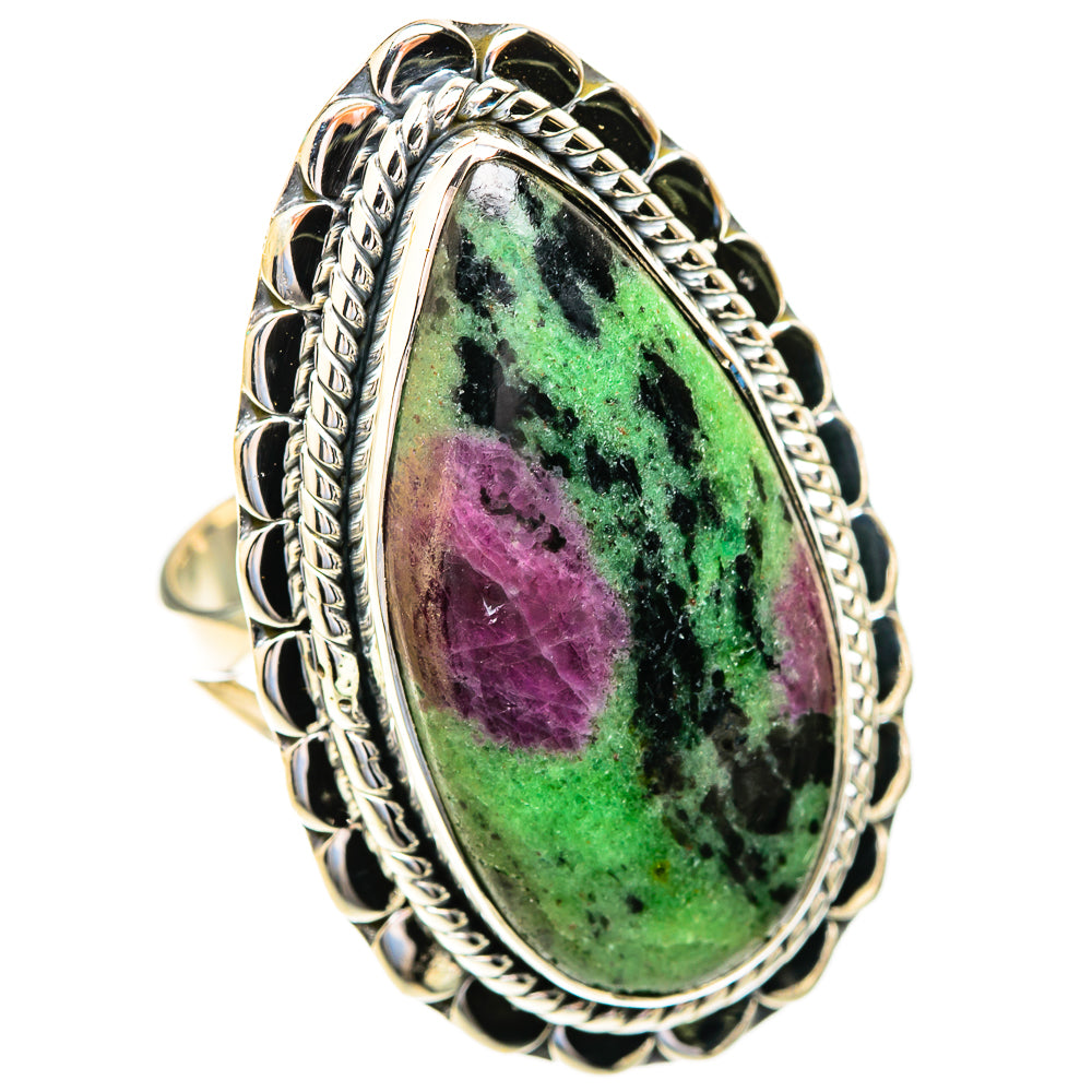 Ruby Zoisite Rings handcrafted by Anasilvercos - RING119149 - Photo 2