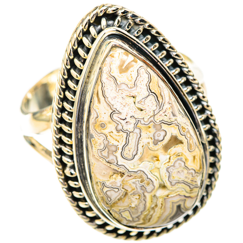 Laguna Lace Agate Rings handcrafted by Anasilvercos - RING119167 - Photo 2