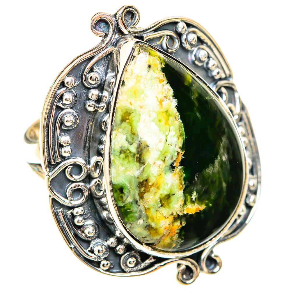Australian Green Opal Rings handcrafted by Anasilvercos - RING119179 - Photo 2