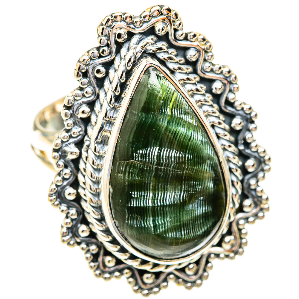 Seraphinite Rings handcrafted by Anasilvercos - RING119180 - Photo 2