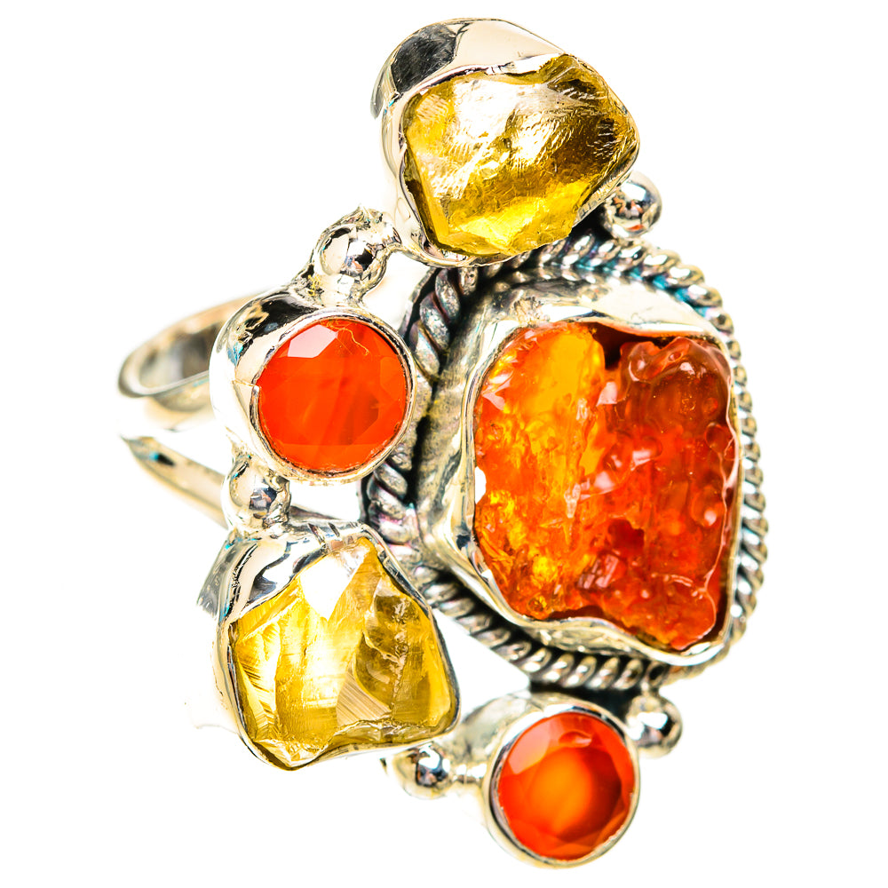 Carnelian, Citrine Rings handcrafted by Anasilvercos - RING119222 - Photo 2